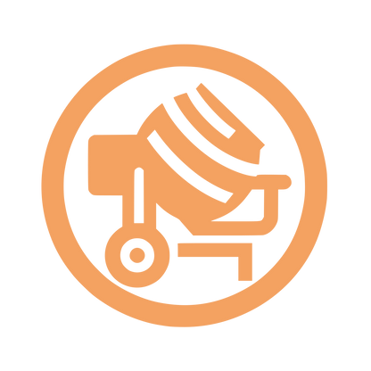 Cement Mixer Logo #F4A261