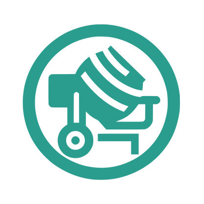 Cement Mixer Logo #2A9D8F
