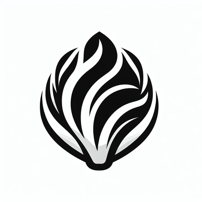 Radicchio Vegetable Logo