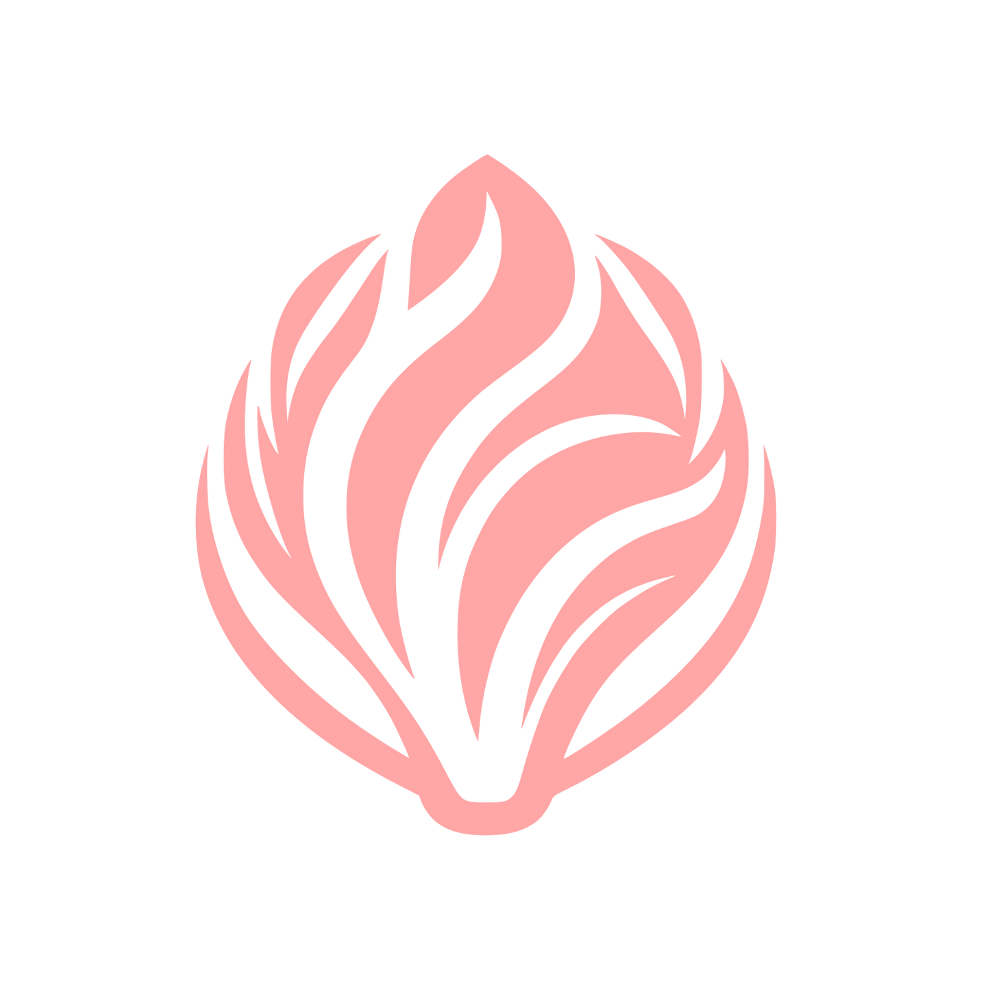 Radicchio Vegetable Logo #ffa6a6