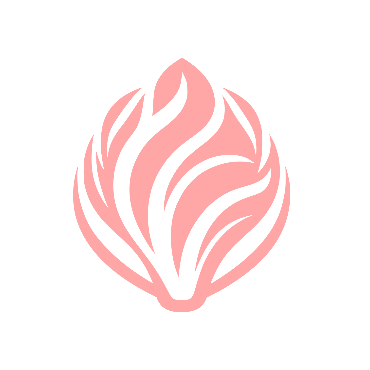 Radicchio Vegetable Logo #ffa6a6