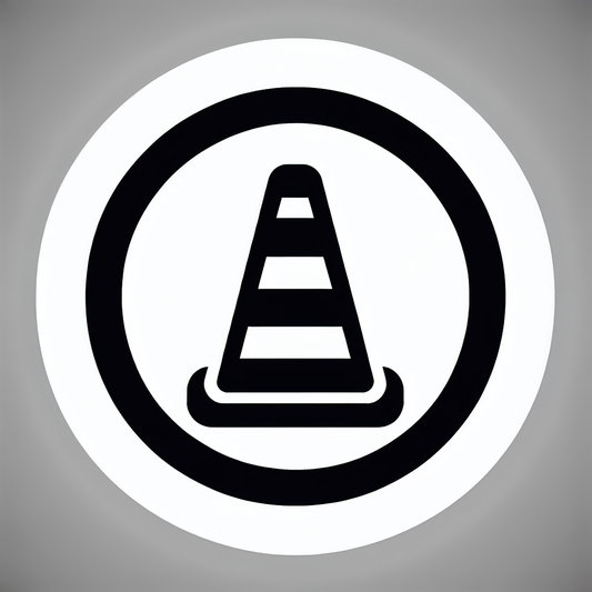 Traffic Cone Circle Logo