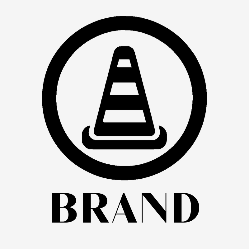 Traffic Cone Circle Logo preview