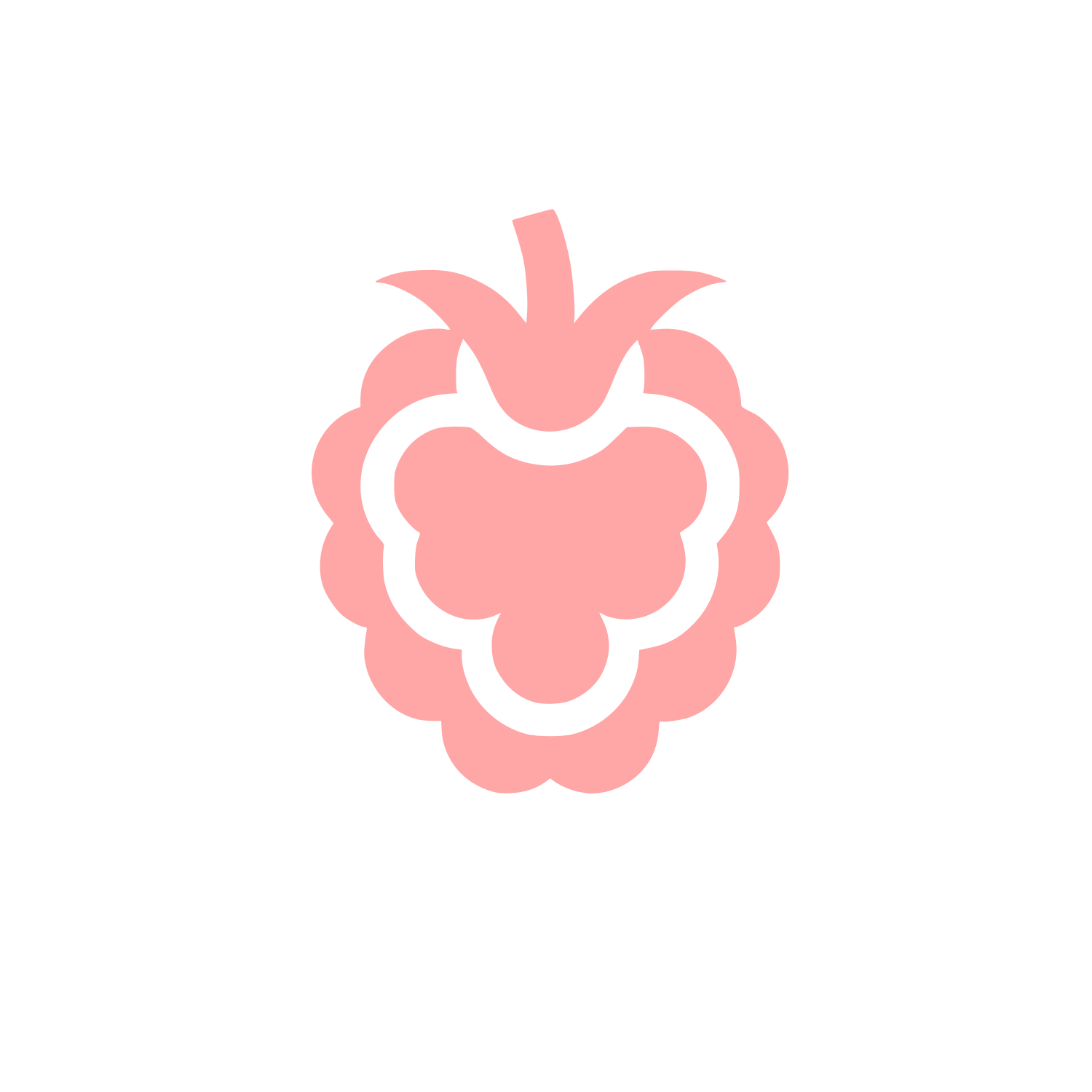 Logo of Raspberry Fruit #ffa6a6