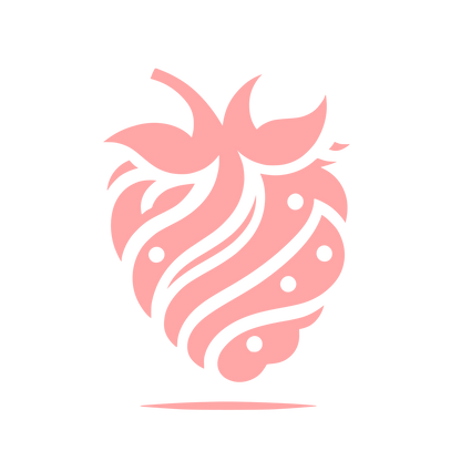 Strawberry Logo Design #ffa6a6