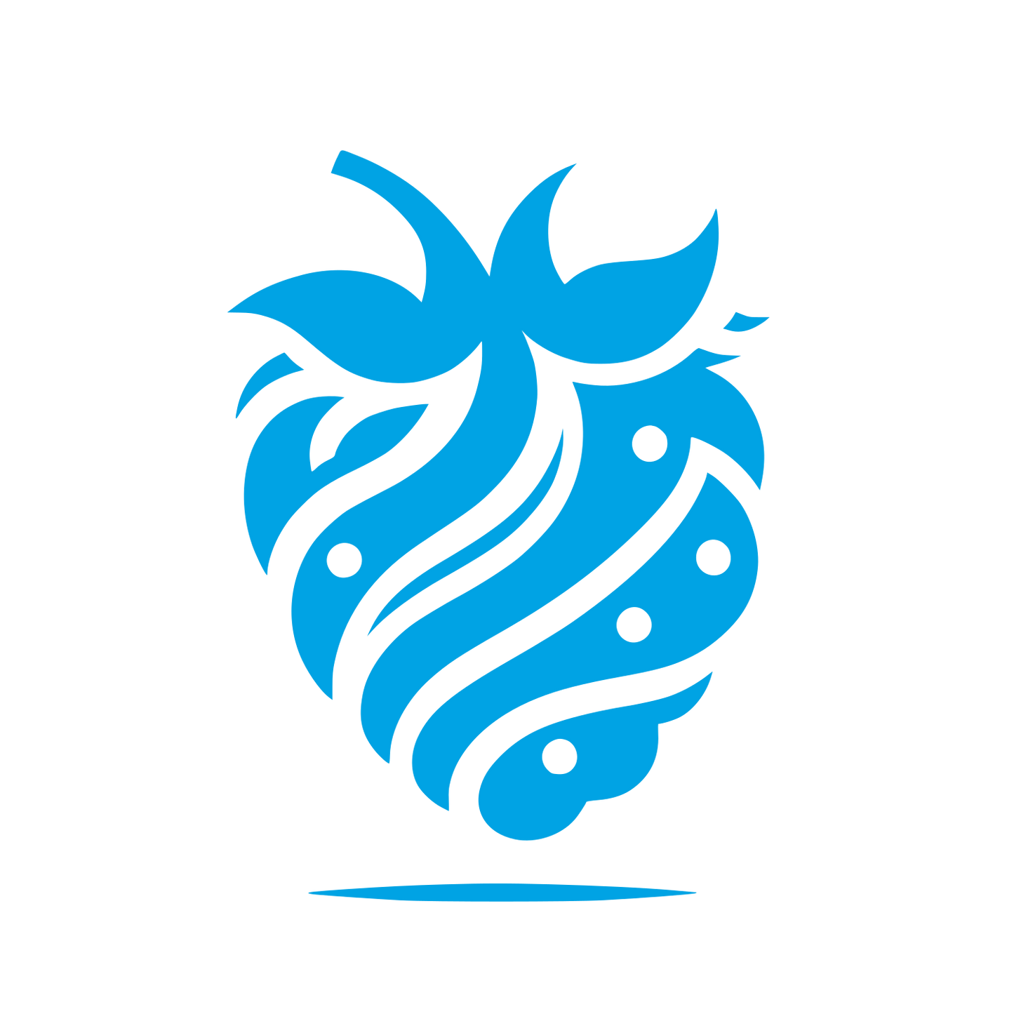 Strawberry Logo Design #00a3e4