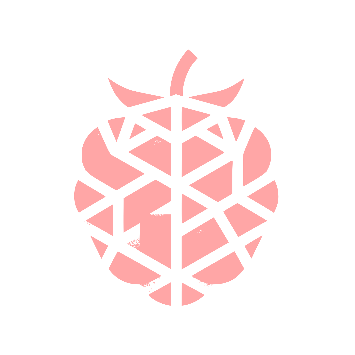 Raspberry Berry Logo #ffa6a6