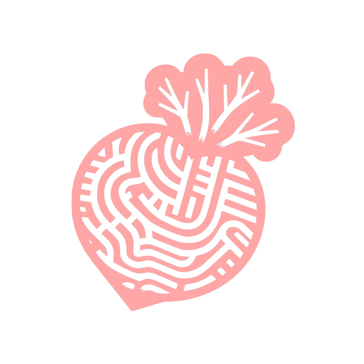 Logo with Beet Design #ffa6a6