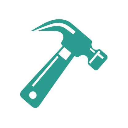 Hammer Silhouette Logo #2A9D8F
