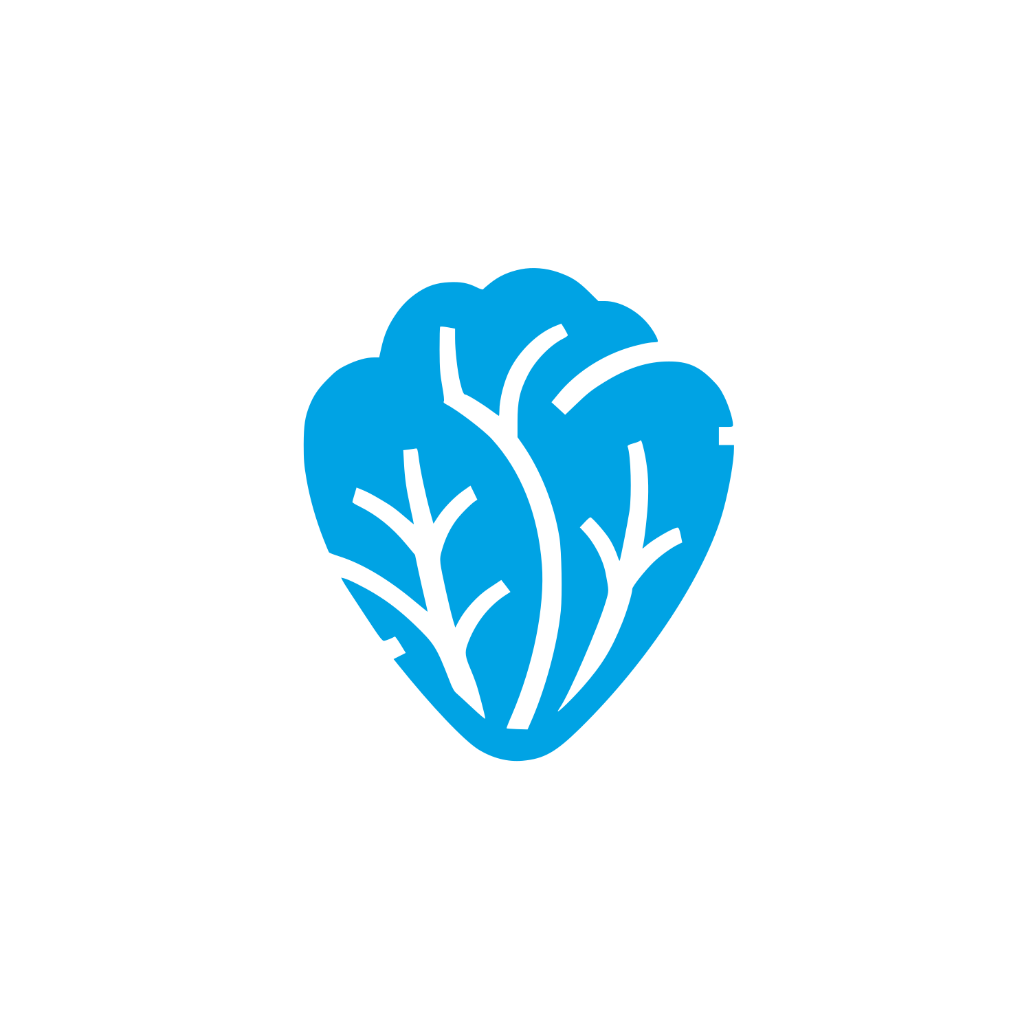 Logo for Leaf Design #00a3e4