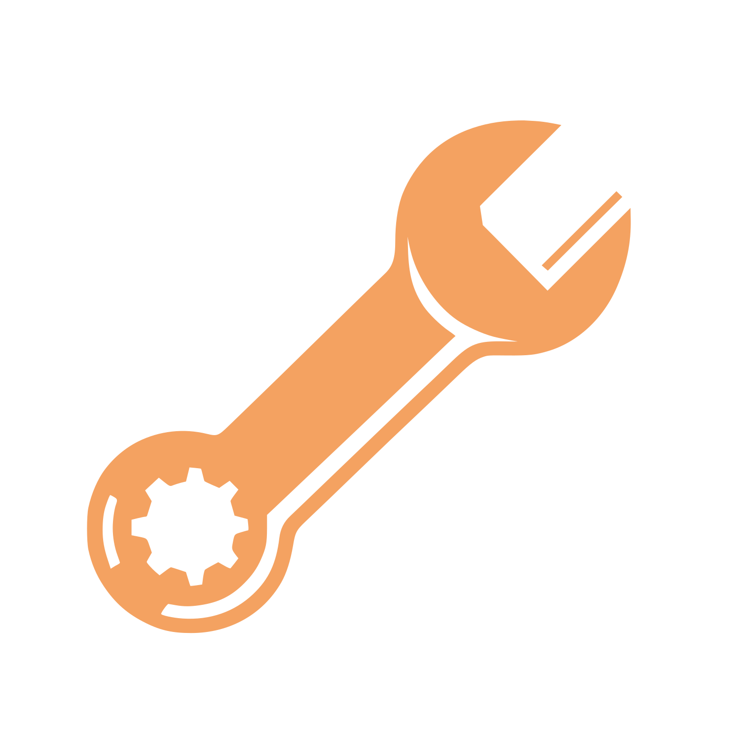 Wrench Tool Logo #F4A261