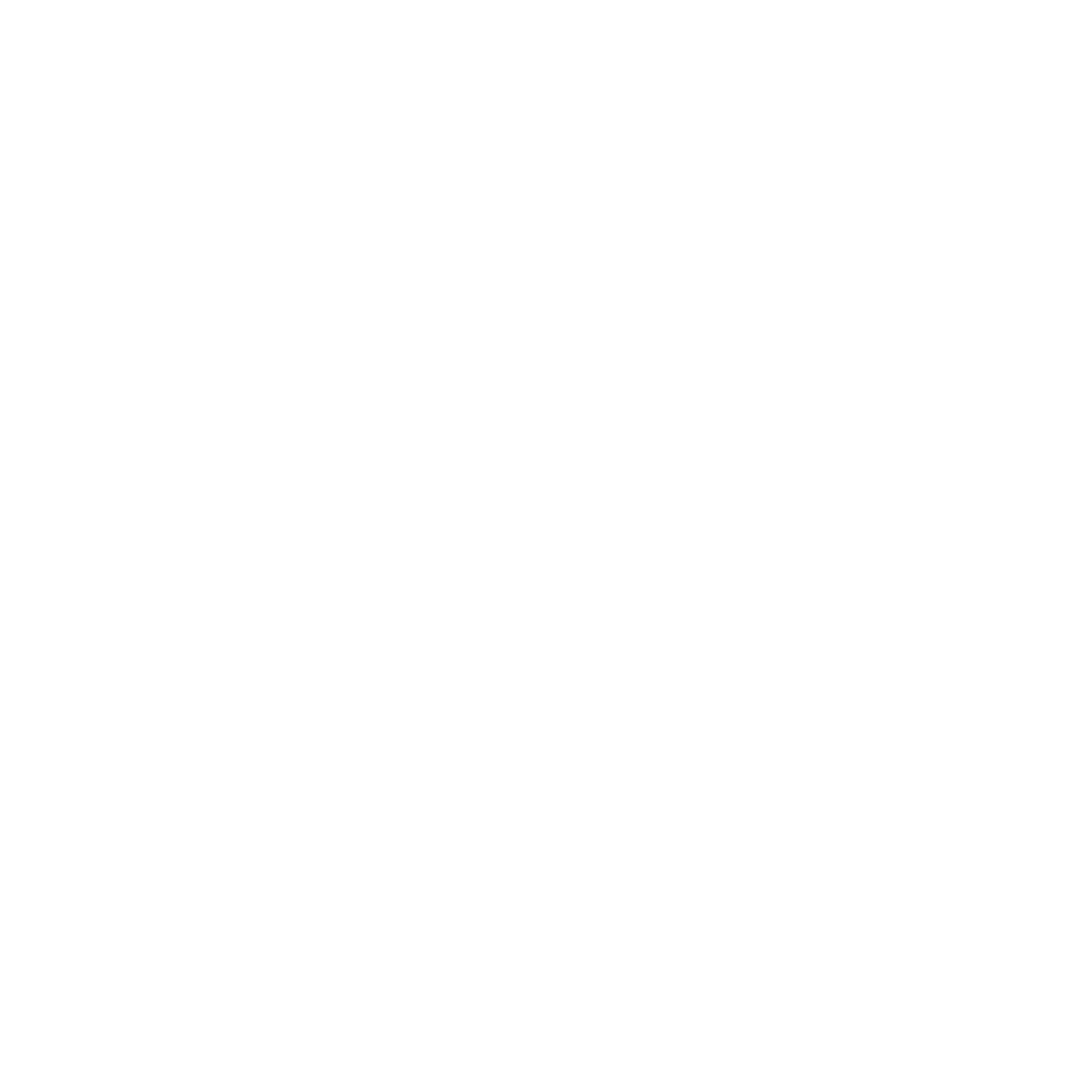 Leaf Heart Logo #ffffff