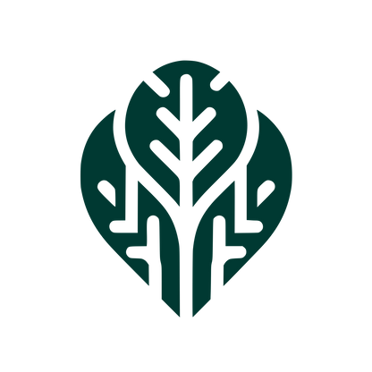 Leaf Heart Logo #003932