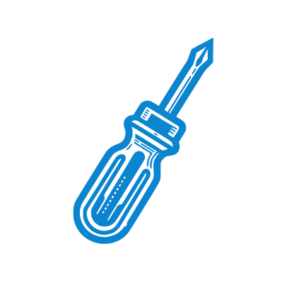 Flathead Screwdriver Logo #0B85CF