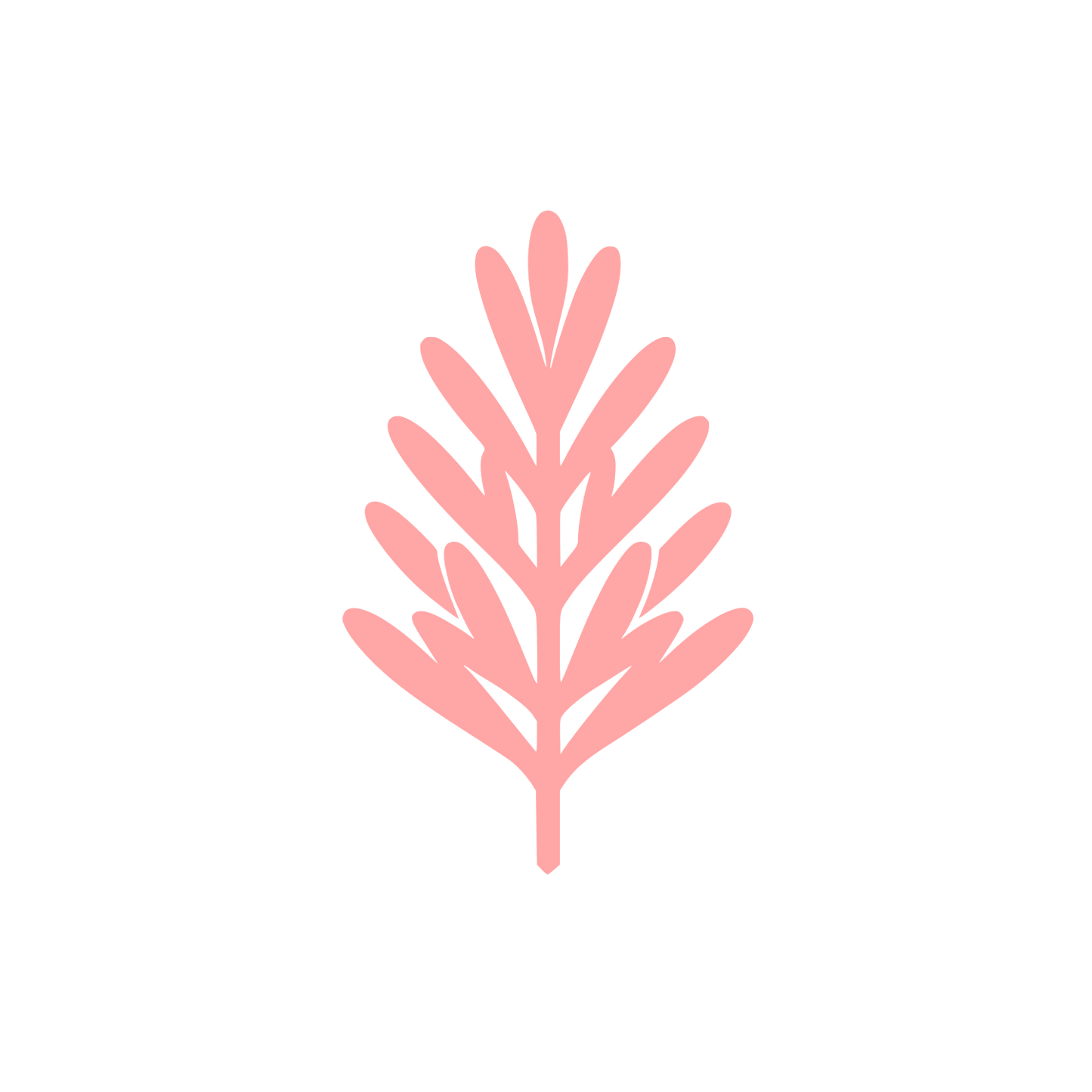 Logo Leaf Design #ffa6a6