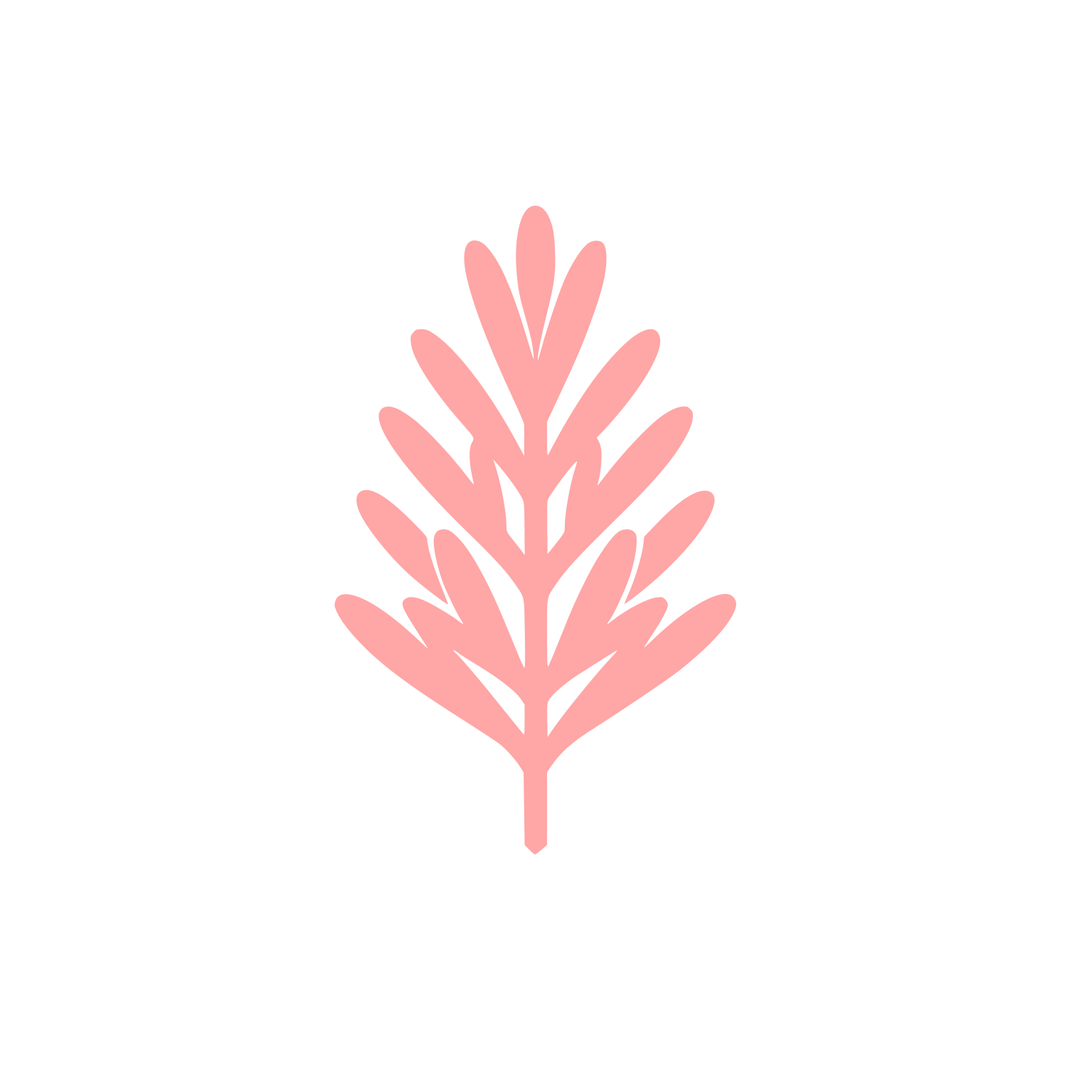 Logo Leaf Design #ffa6a6