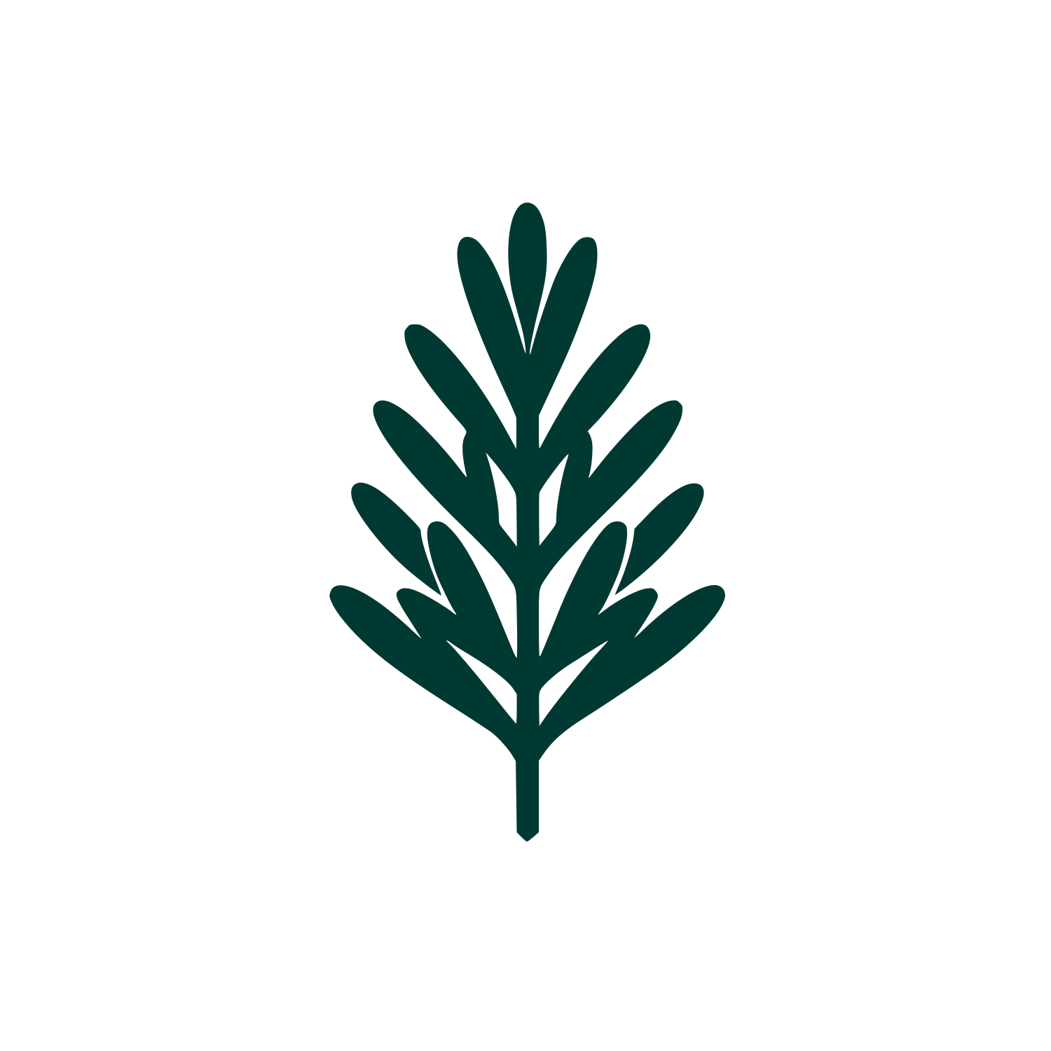 Logo Leaf Design #003932