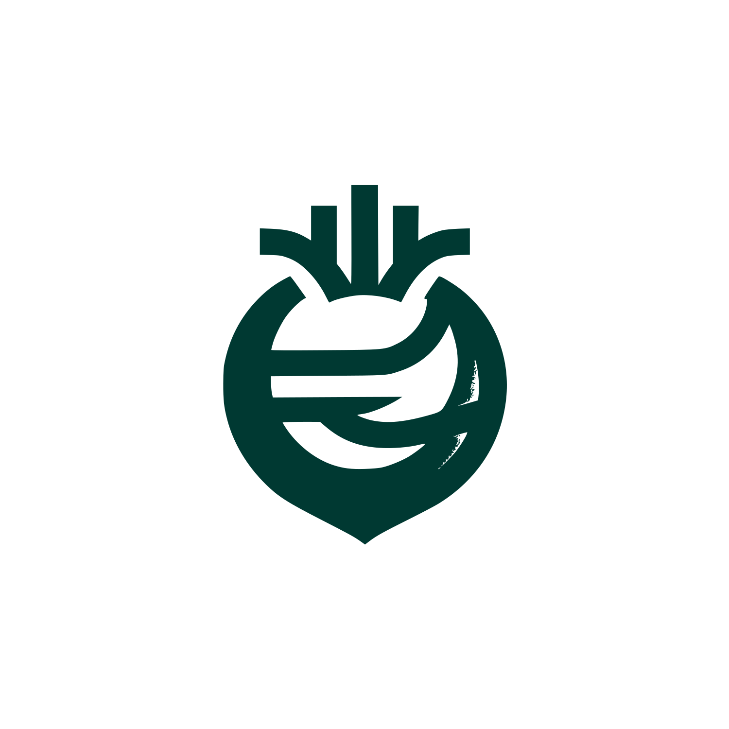 Rutabaga Crown Badge Icon #003932