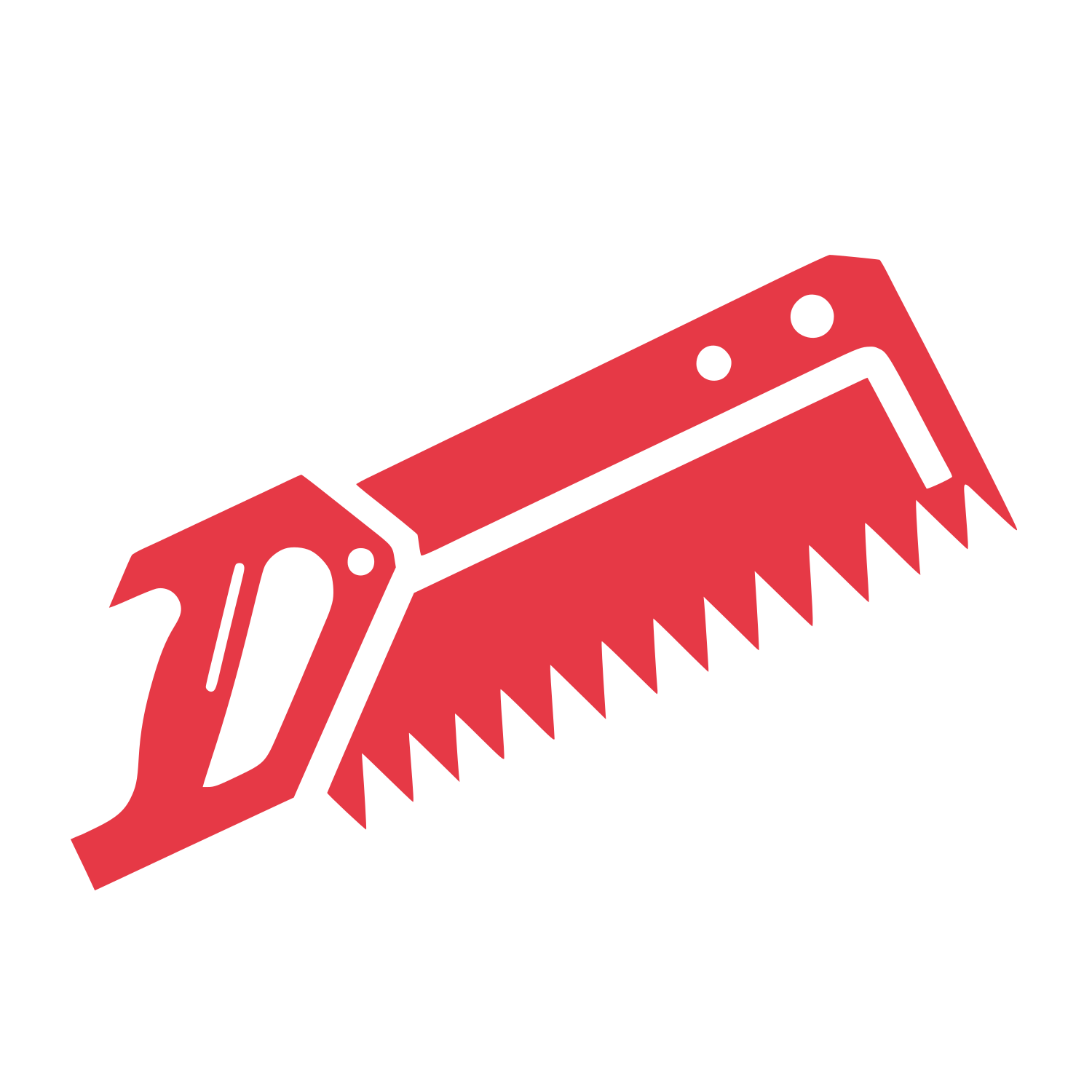Saw Blade Tools Logo #E63946