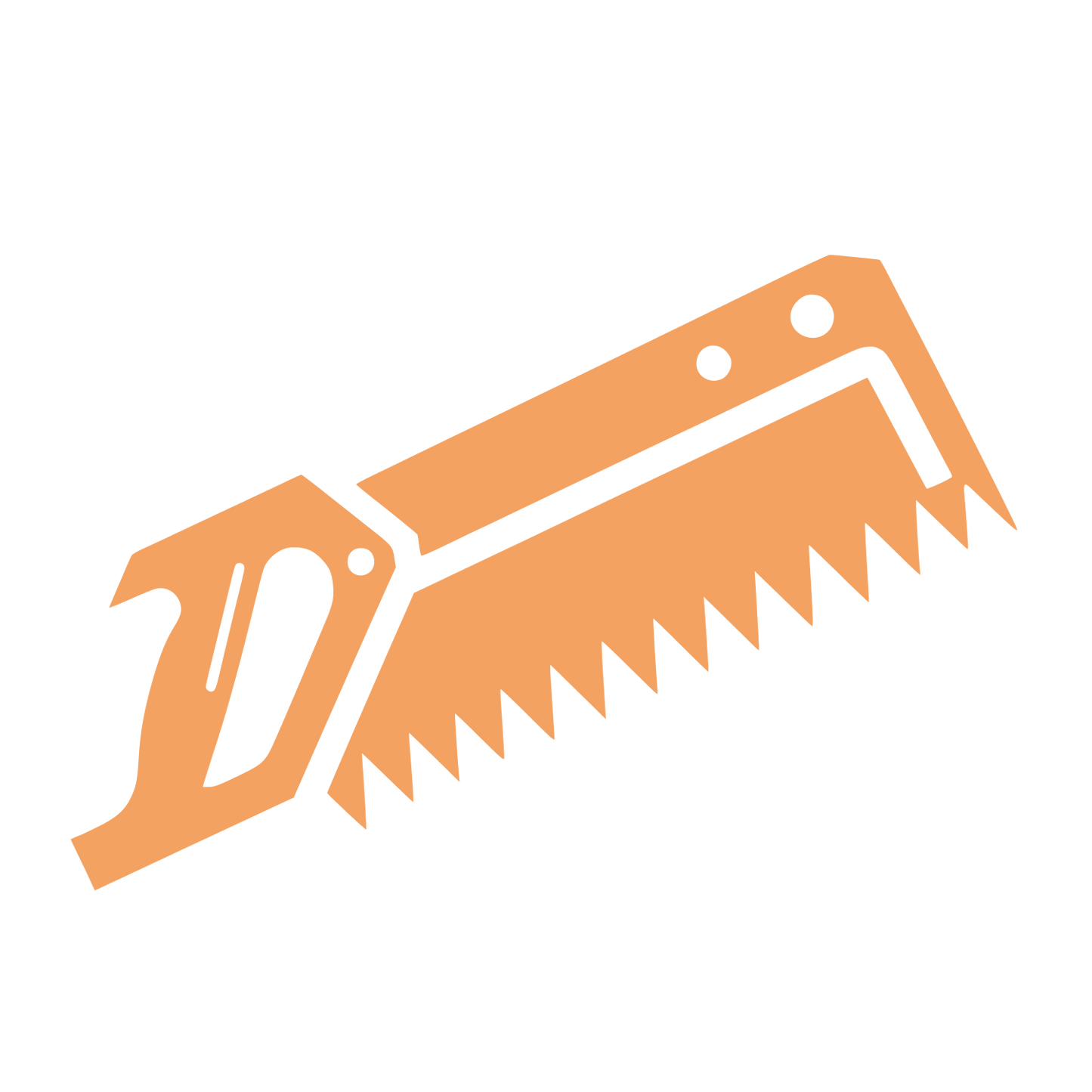 Saw Blade Tools Logo #F4A261