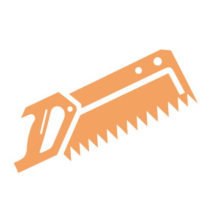 Saw Blade Tools Logo #F4A261