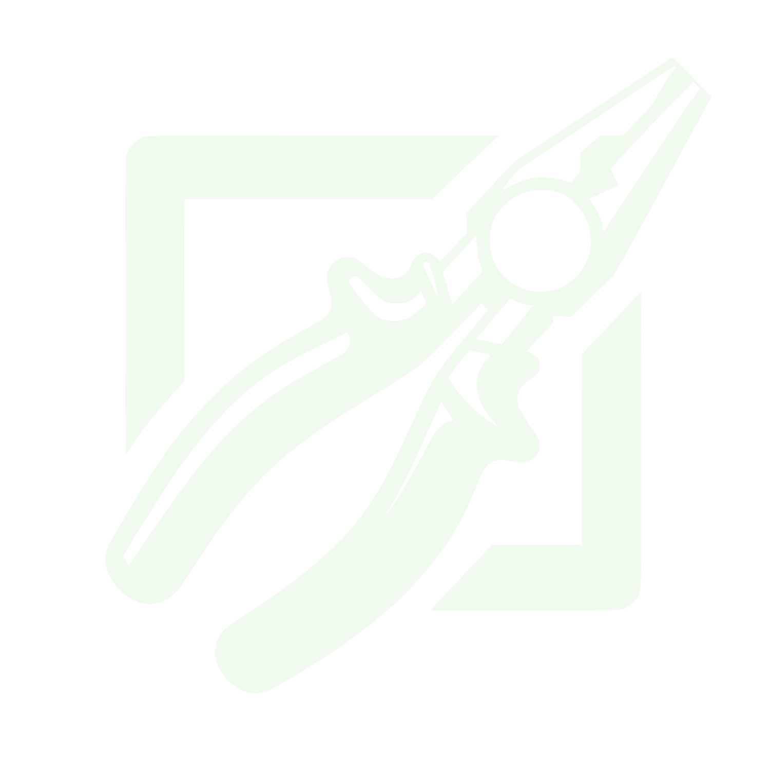 Pliers on Document Logo #F1FAEE