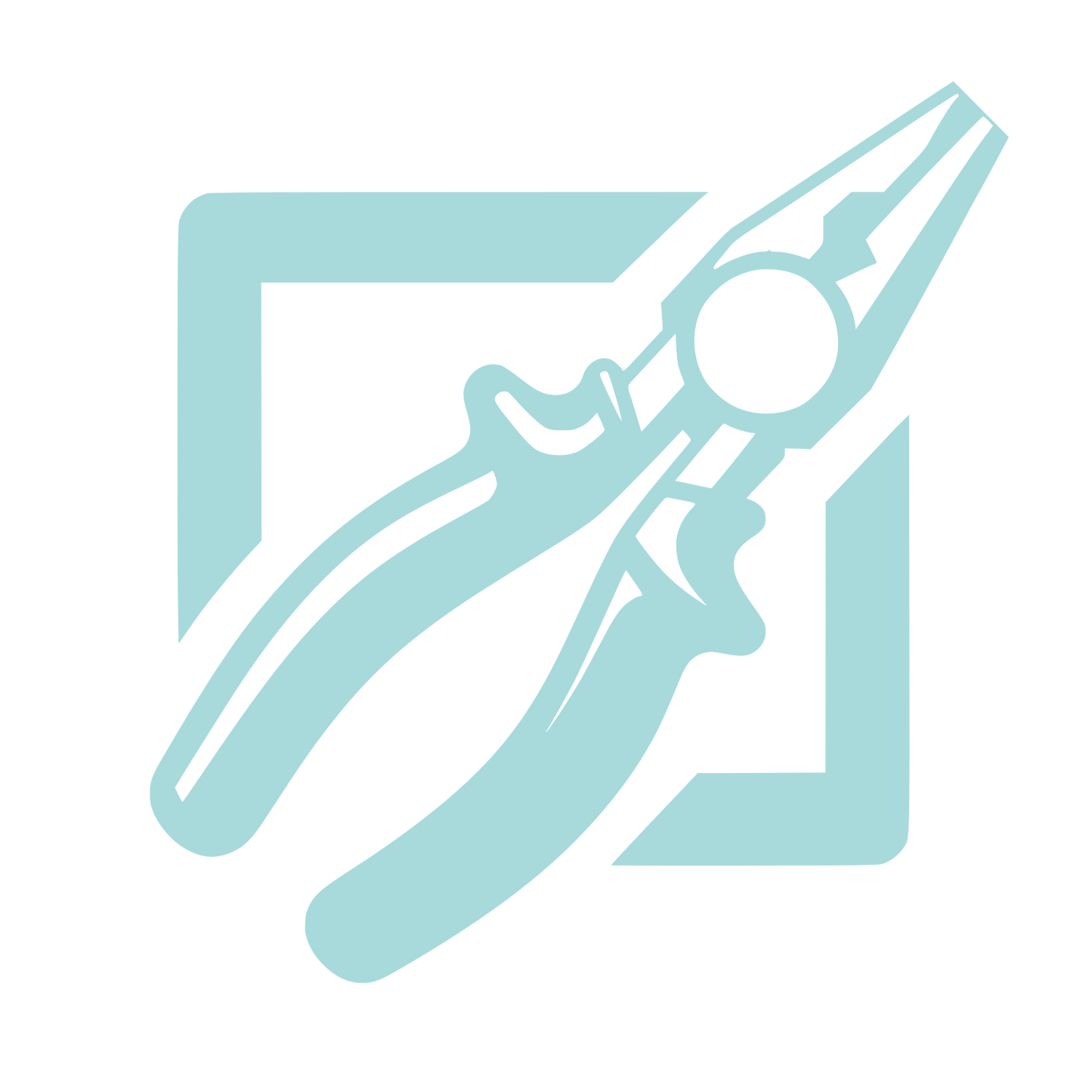 Pliers on Document Logo #A8DADC
