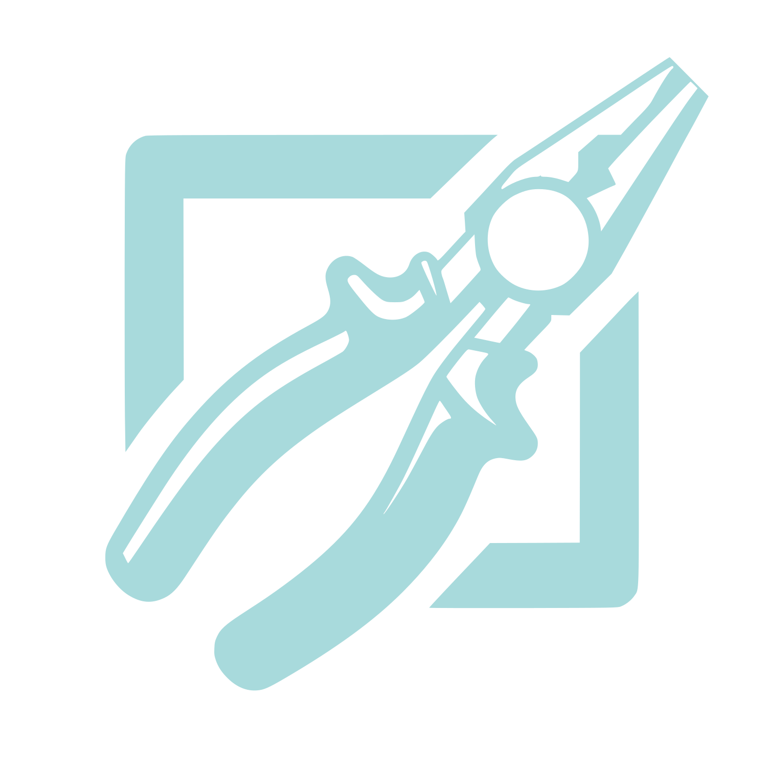 Pliers on Document Logo #A8DADC