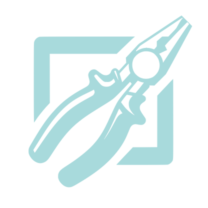 Pliers on Document Logo #A8DADC
