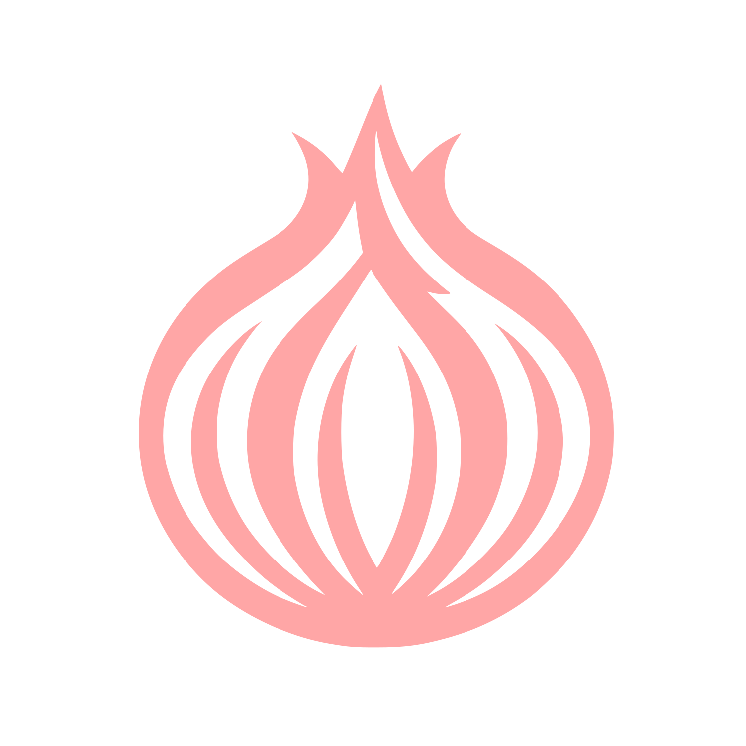 Onion Styled Logo #ffa6a6