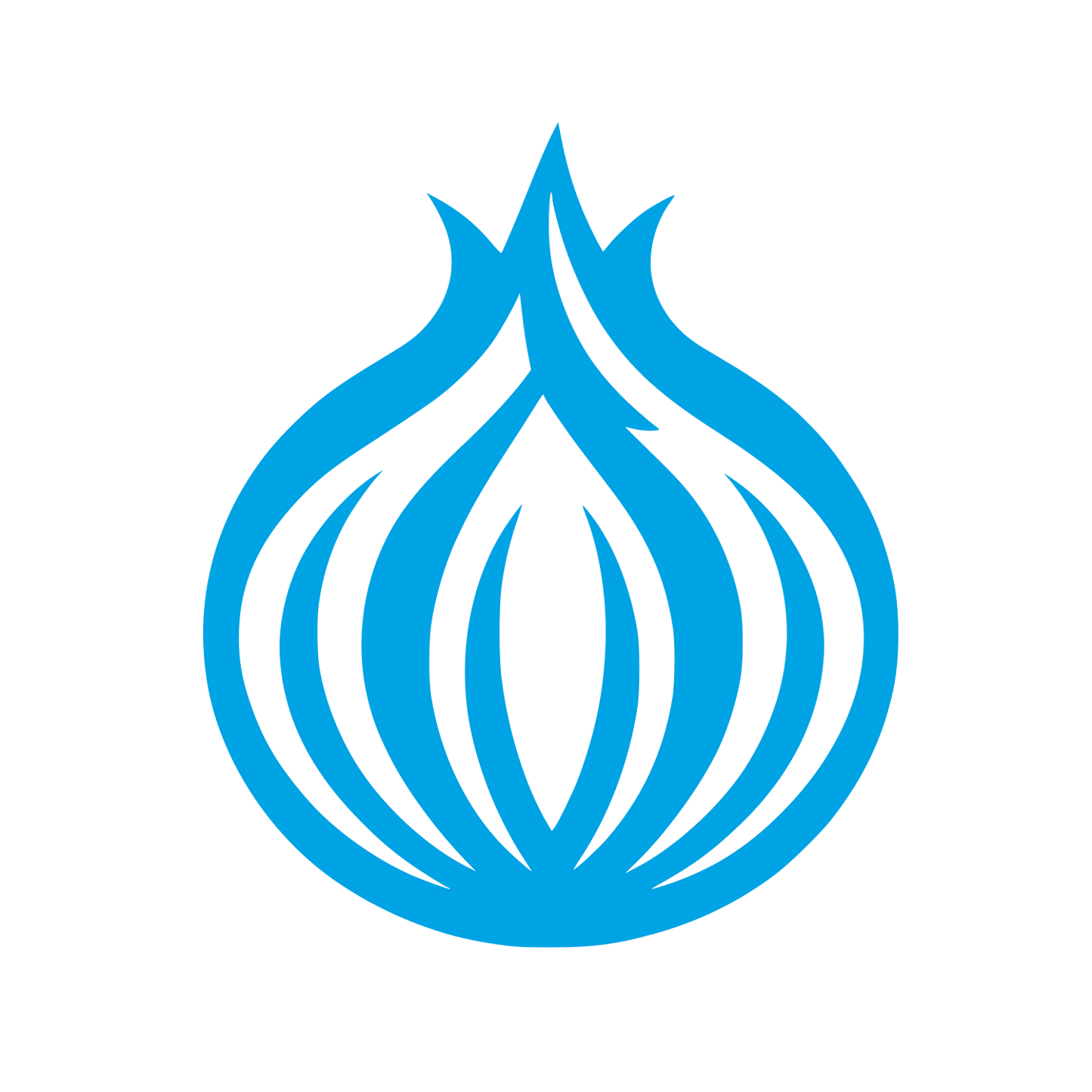 Onion Styled Logo #00a3e4