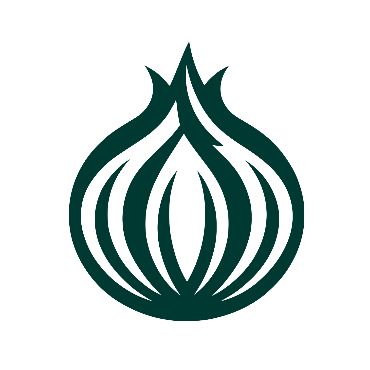 Onion Styled Logo #003932