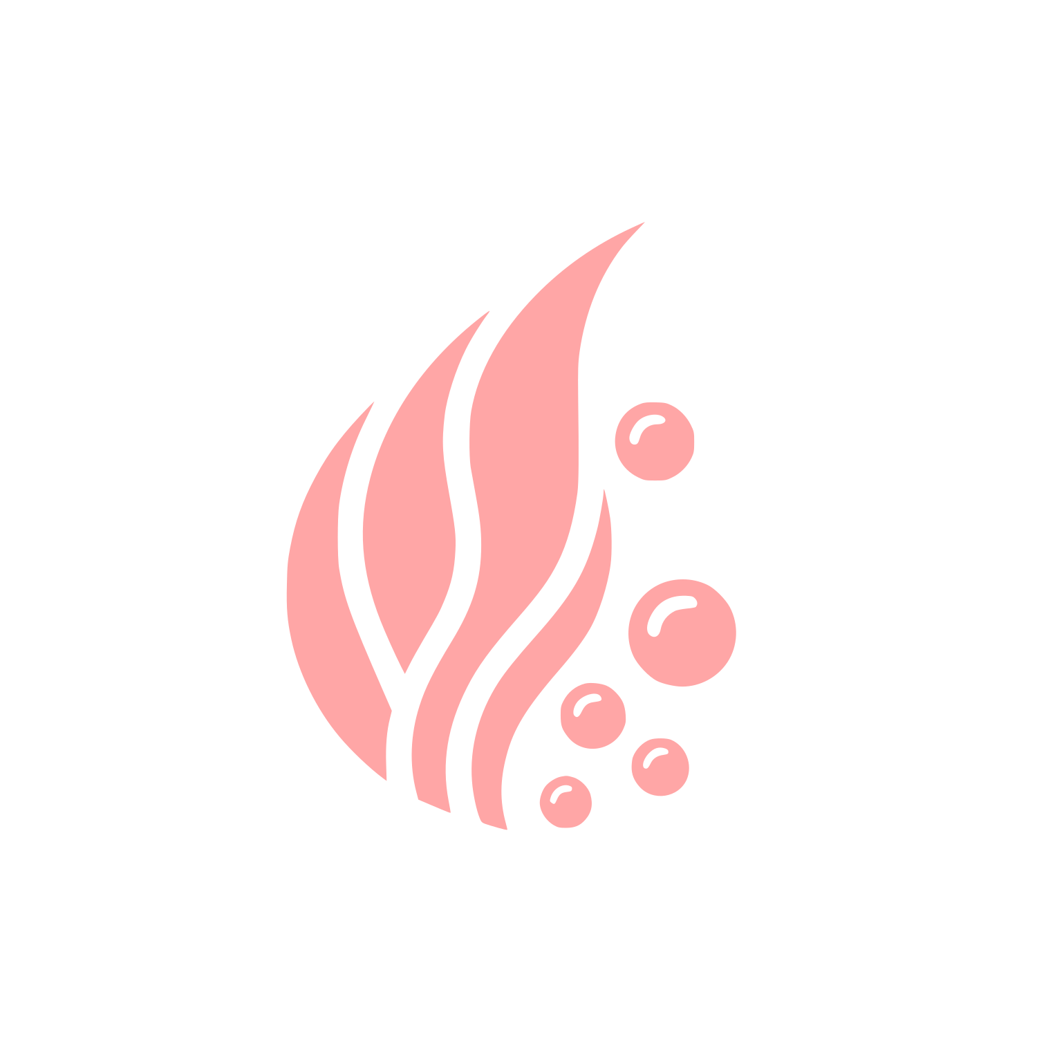 Water Drop Logo #ffa6a6