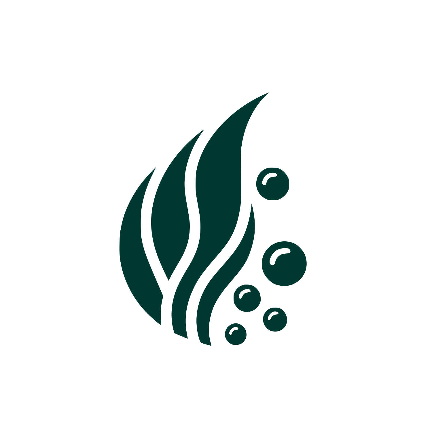 Water Drop Logo #003932