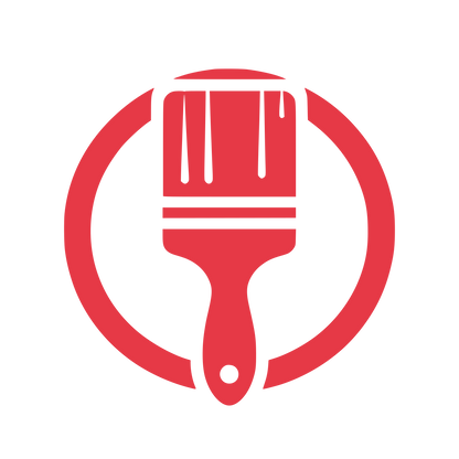Paintbrush Circle Logo #E63946