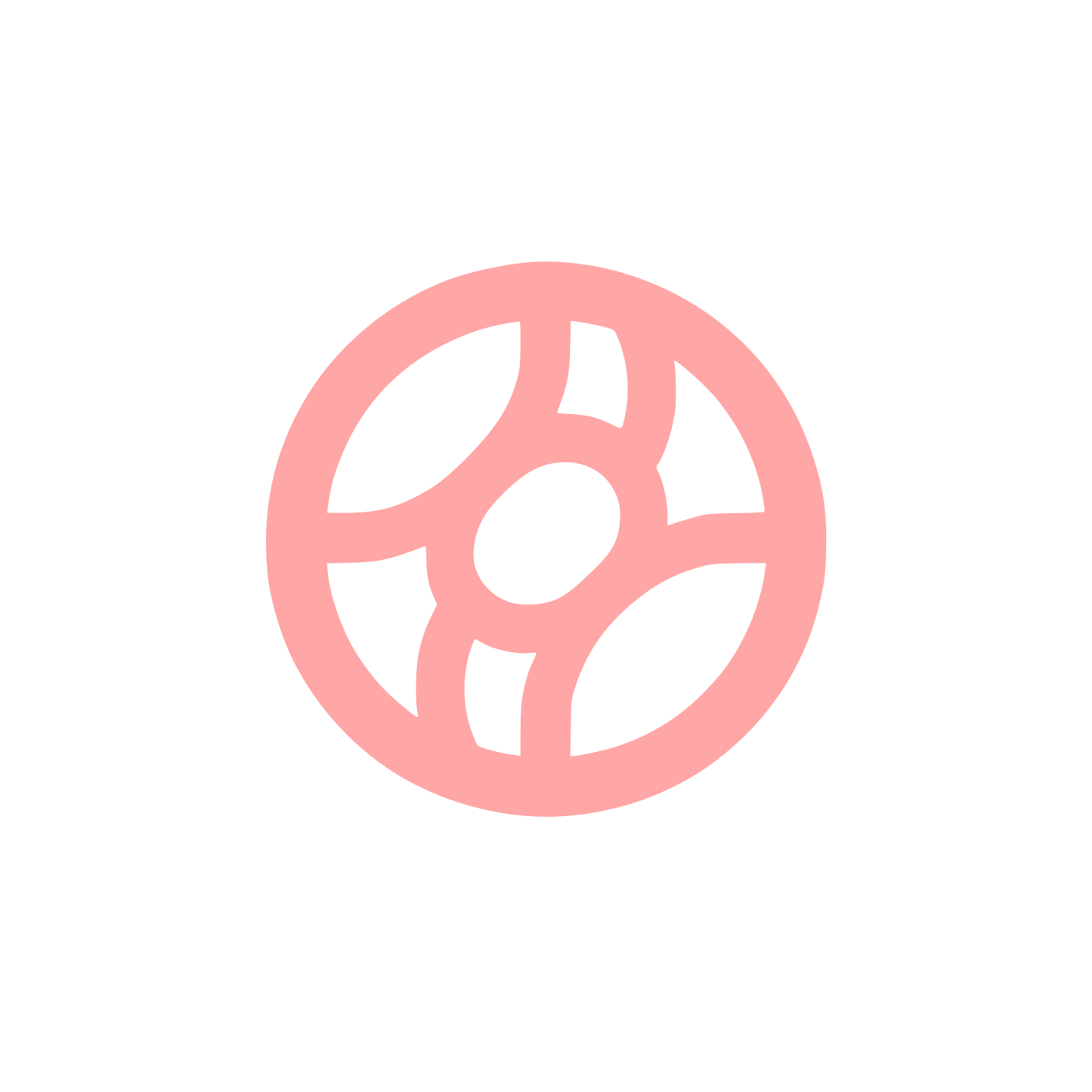 Soybean Round Logo #ffa6a6