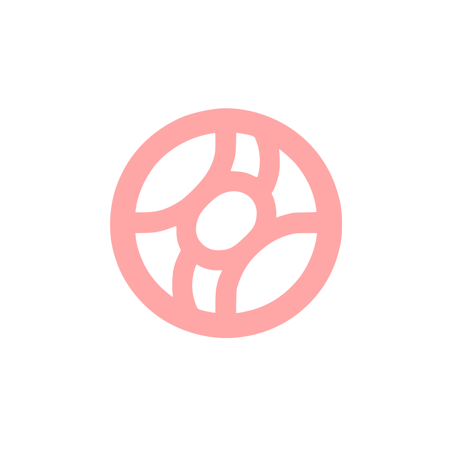 Soybean Round Logo #ffa6a6