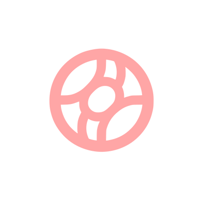 Soybean Round Logo #ffa6a6