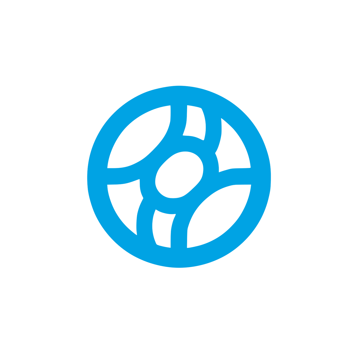 Soybean Round Logo #00a3e4