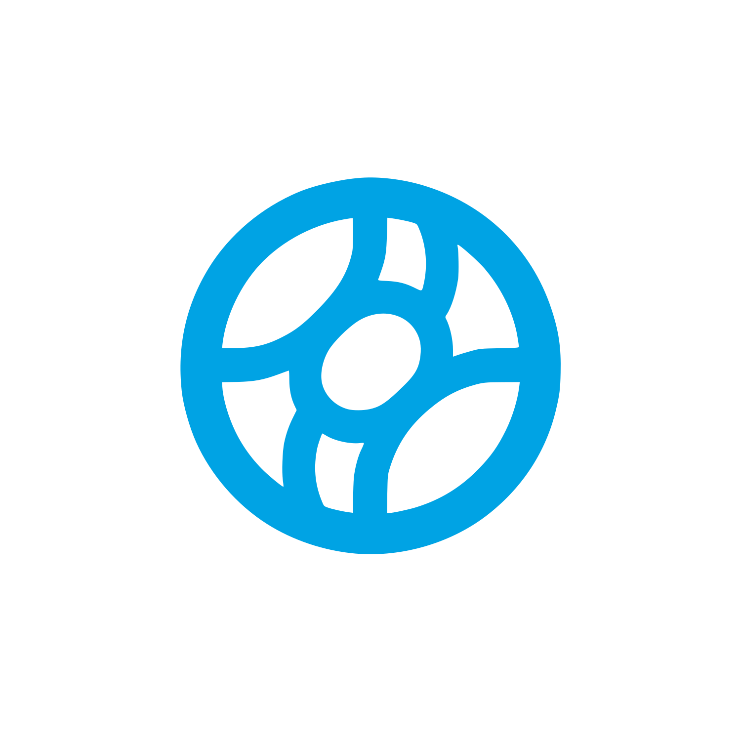 Soybean Round Logo #00a3e4