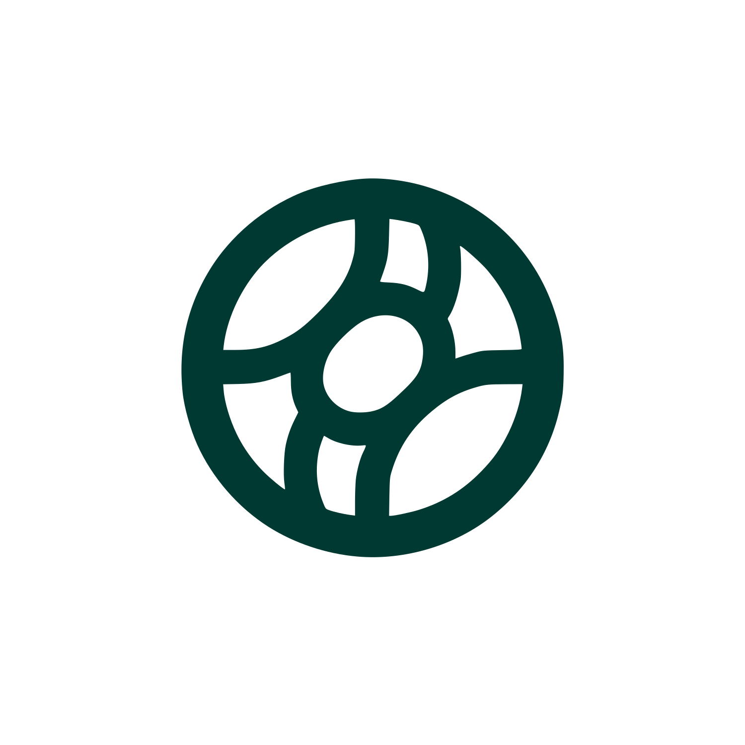 Soybean Round Logo #003932