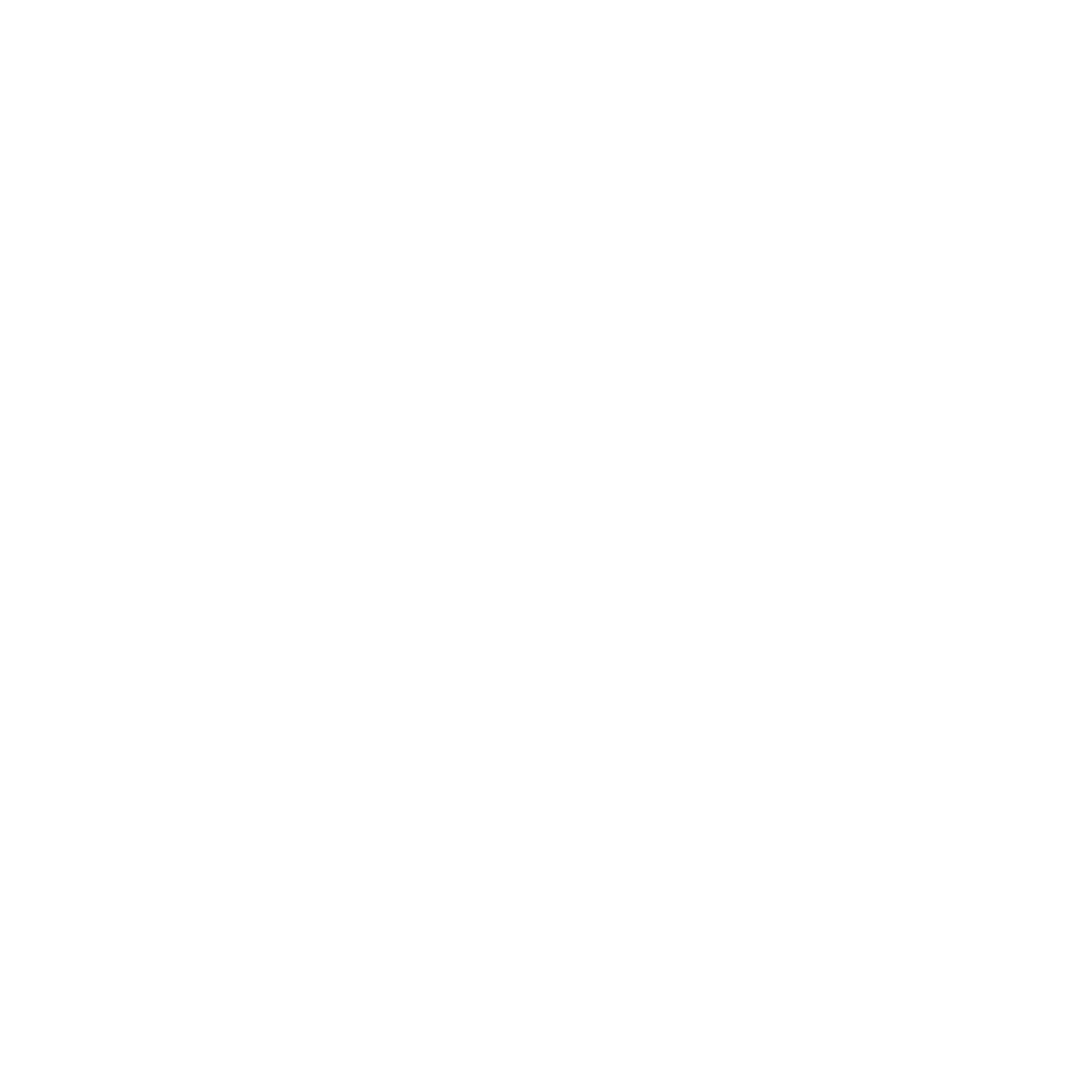 Leaf and Bean Logo #ffffff