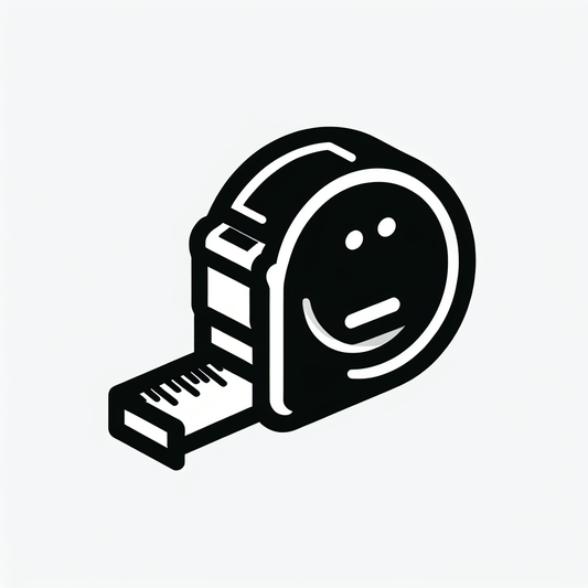 Smiling Tape Measure Logo