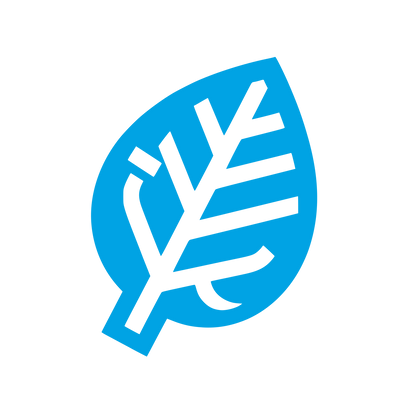 Leaf Outline Logo #00a3e4