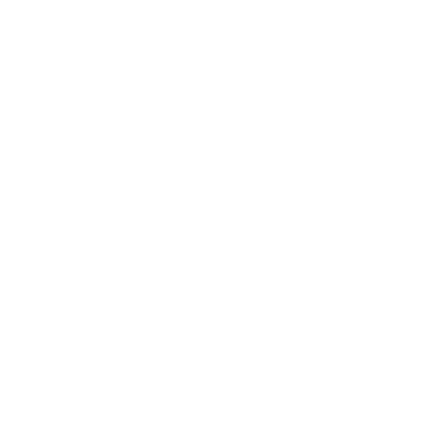 Leaf Outline Logo #ffffff