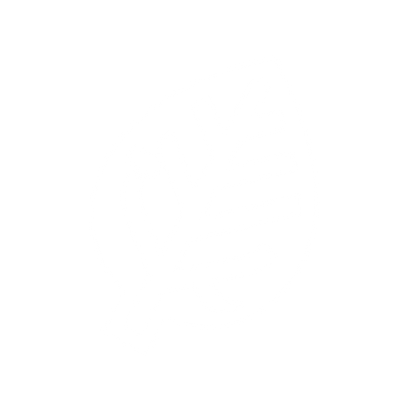 Leaf Outline Logo #ffffff
