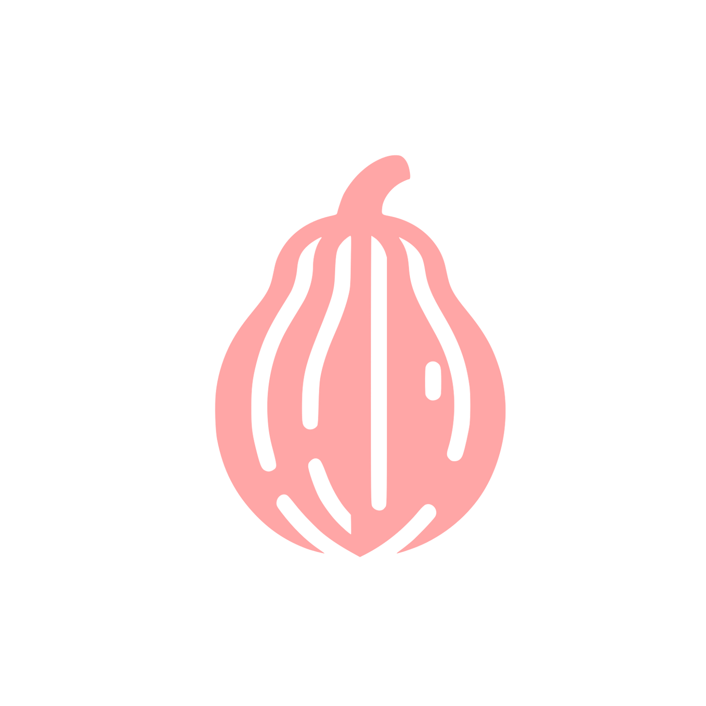 Logo of a Squash #ffa6a6