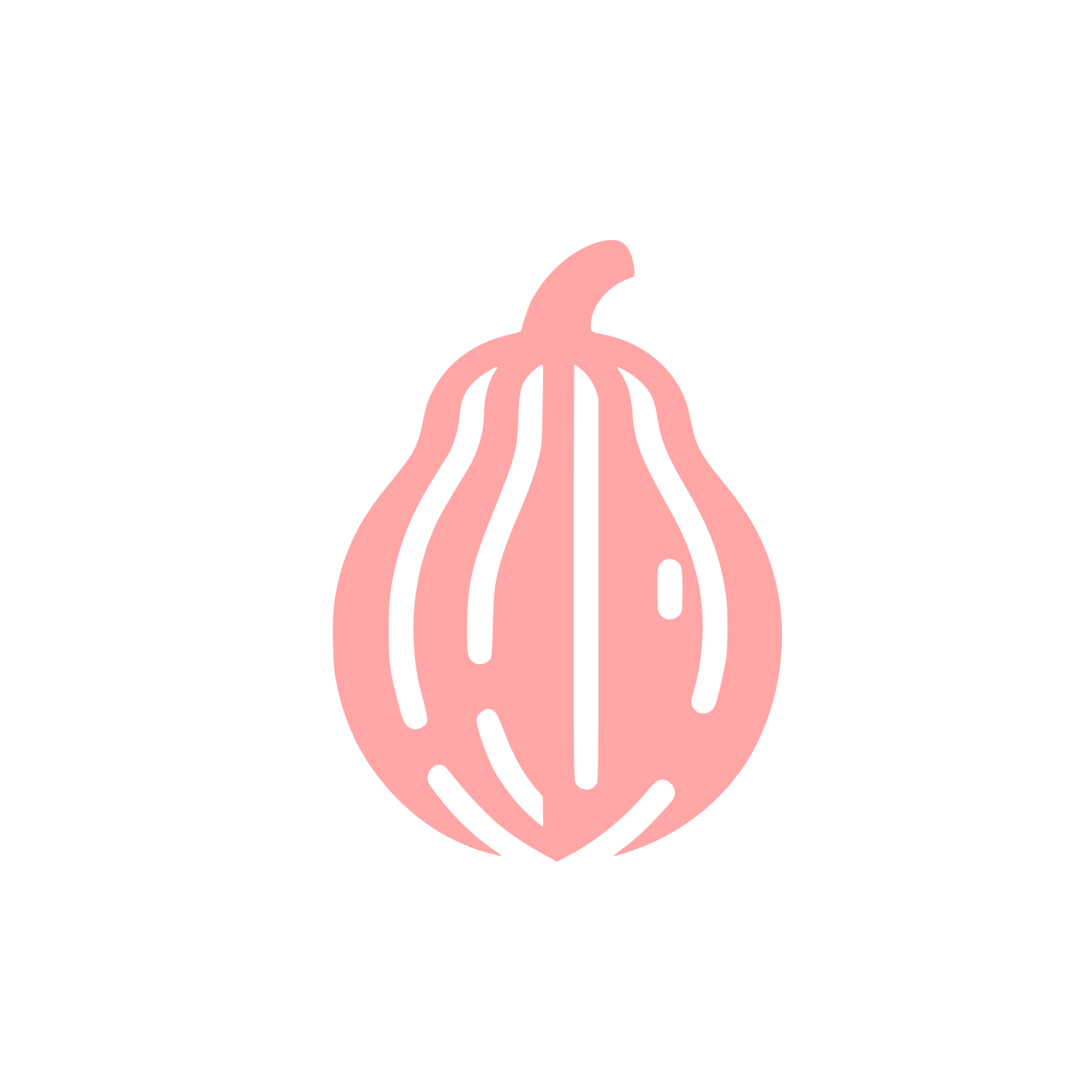 Logo of a Squash #ffa6a6