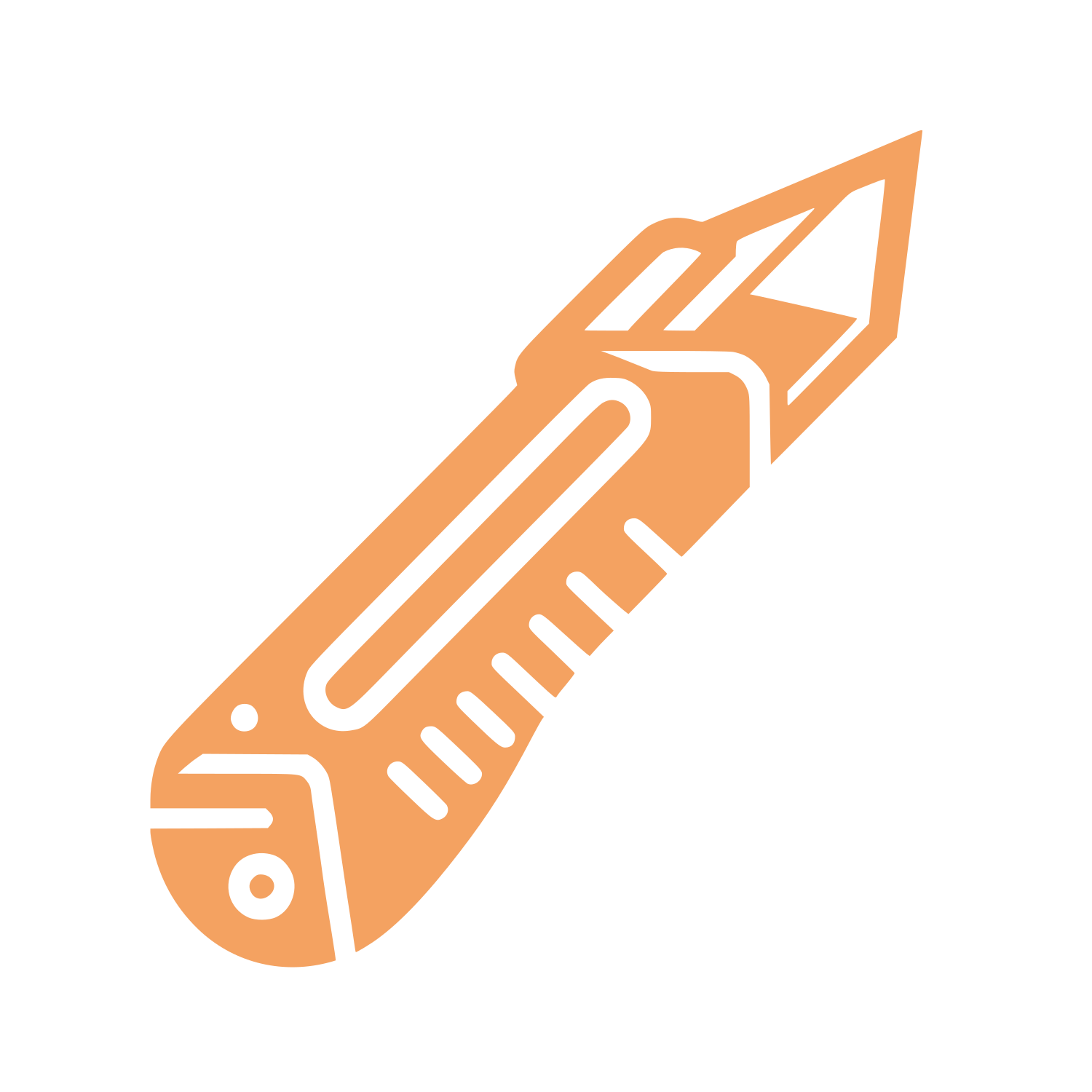 Utility Knife Cutter Logo #F4A261