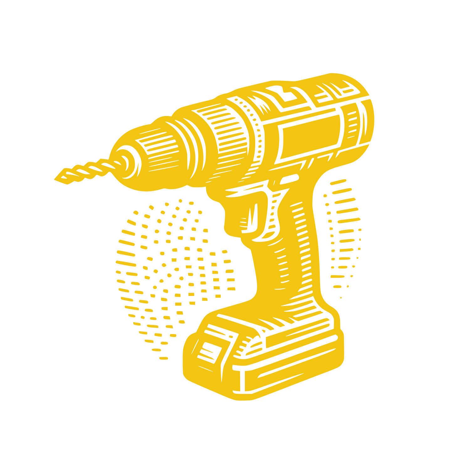 Power Drill Logo #F2C511